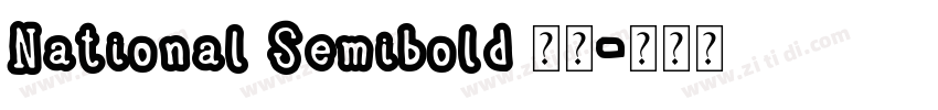 National Semibold 粗体字体转换